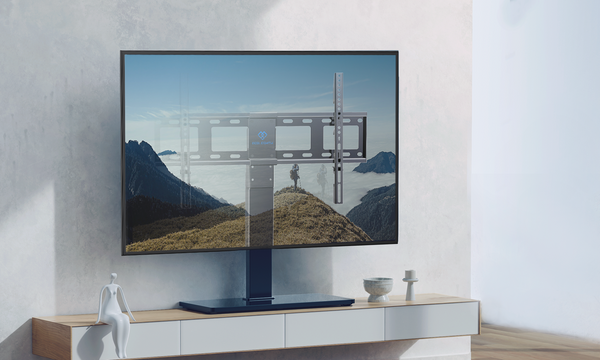 PERLESMITH Soporte de trípode de TV portátil para televisores de pantalla  plana LED LCD OLED de 23 a 60 pulgadas, altura ajustable, soporte de TV con